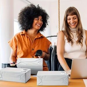 (63) 25 White Self-Adhesive Poly Mailers (13.8” x 7.9”)